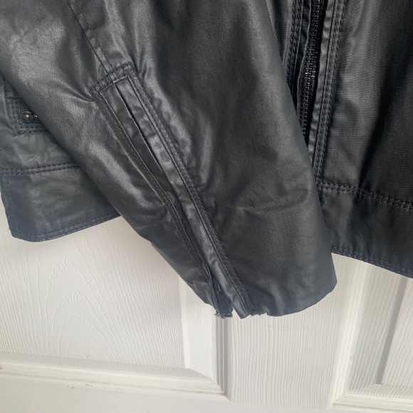 Men's Calvin Klein Leather Jacket - Picture 7 of 14